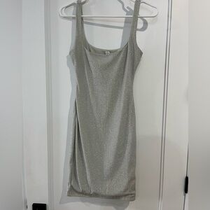 Silver Bodycon Dress